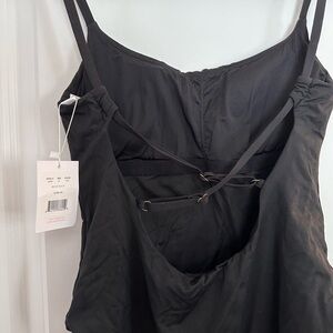 Andie Swim ‘The Jetties’ One Piece Swimsuit, Black, Size XL